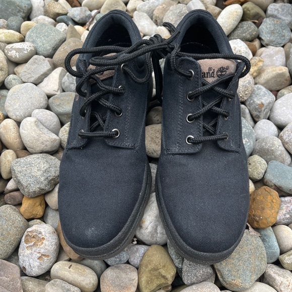 Timberland Men's Black Canvas Sneakers - Picture 2 of 6